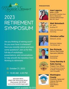 Marjorie Stewart Senior Community Center 2023 Retirement Symposium