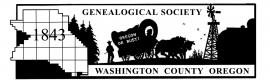 logo of the Genealogical society of Washington county