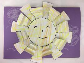 paper illustration of sun 