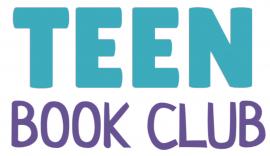 Teen Book Club logo, just the words "teen book club."