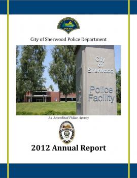 Police Department 2012 Annual Report Cover