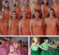 Images of various ages and abilities performing hula