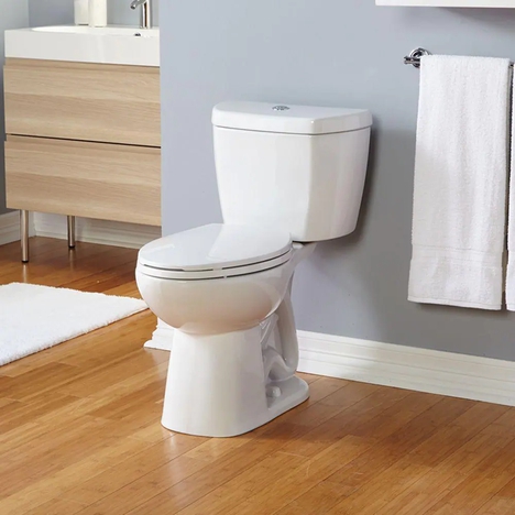 Toilet in bathroom