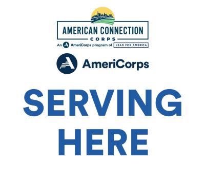 Logo for American Connection Corps and AmeriCorps with the text 