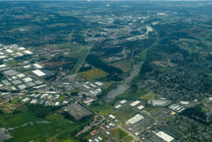 Aerial view of Ice Age Drive area