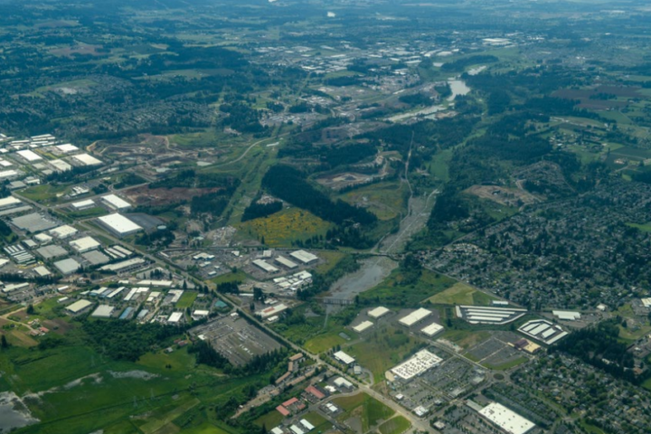 Aerial view of Ice Age Drive area